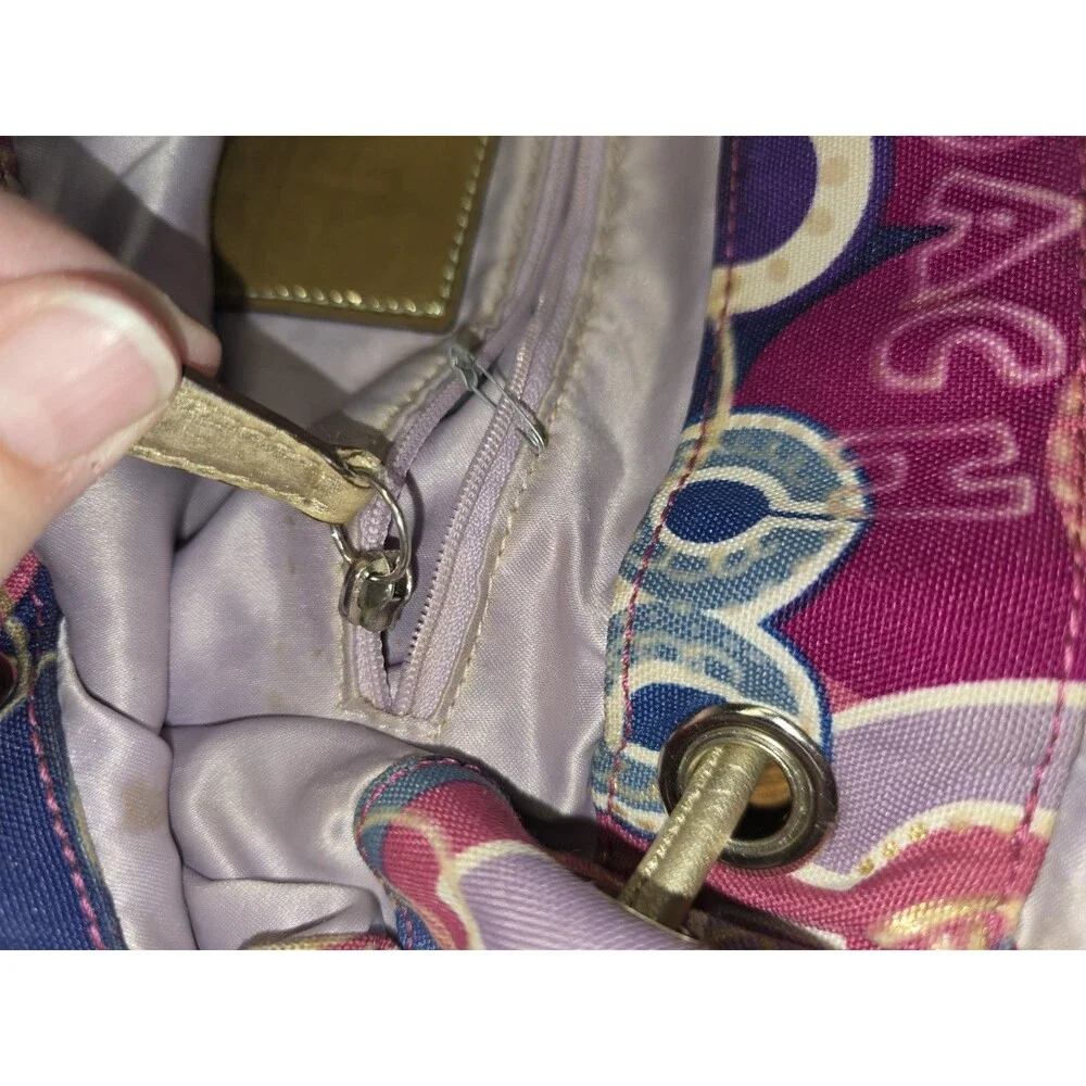 Coach No. 18341 Y2K Poppy Pop C Glam Signature Graffiti Mini Backpack *FAIR*